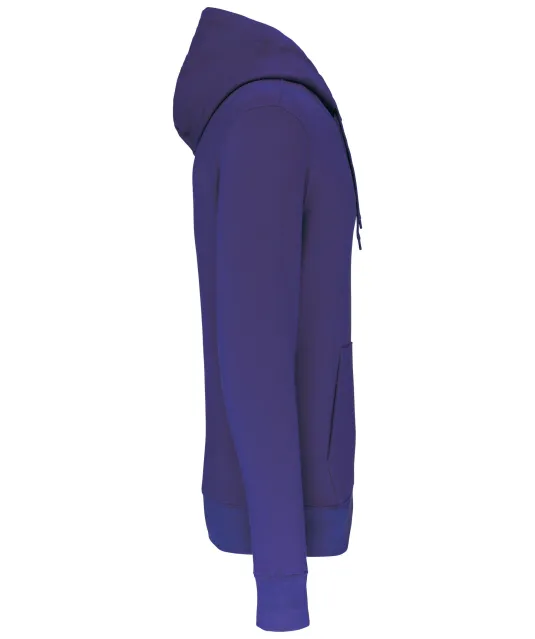 K4027 - Ecologische herensweater met capuchon Deep Purple
