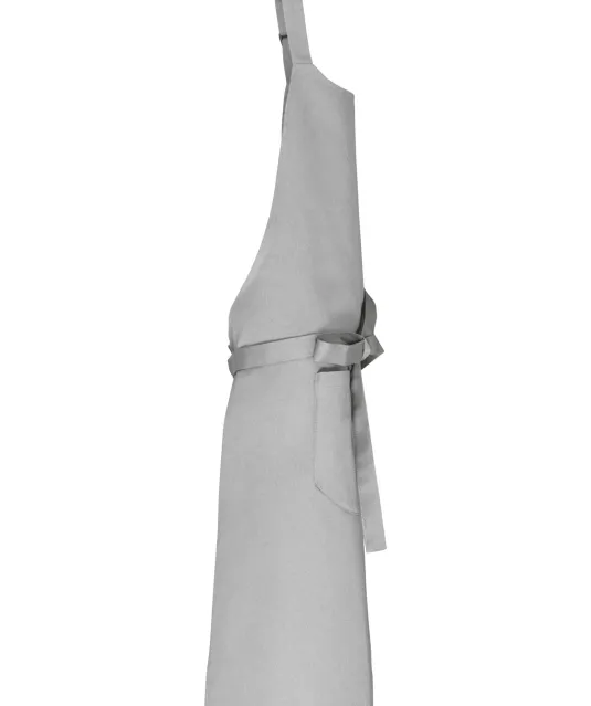 K8007 - Schort met zak van biologisch katoen Snow Grey