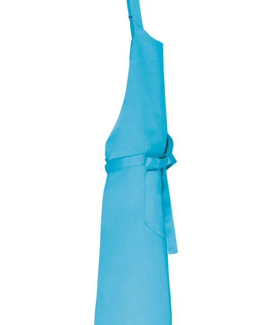 K8007 - Schort met zak van biologisch katoen Sea Turquoise