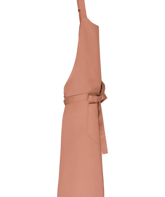 K8007 - Schort met zak van biologisch katoen Peach