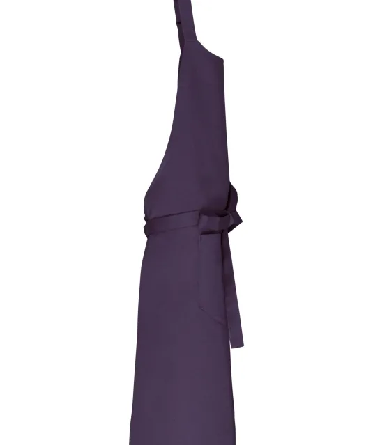 K8007 - Schort met zak van biologisch katoen Deep Plum
