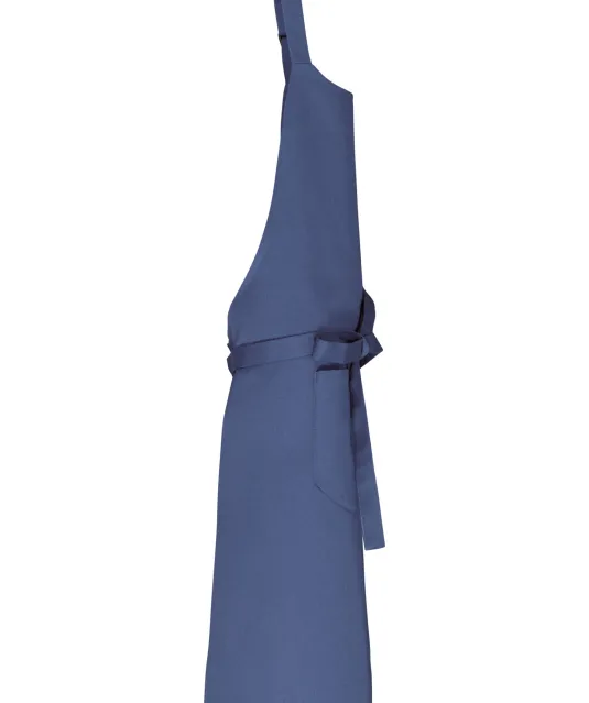 K8007 - Schort met zak van biologisch katoen Deep Blue