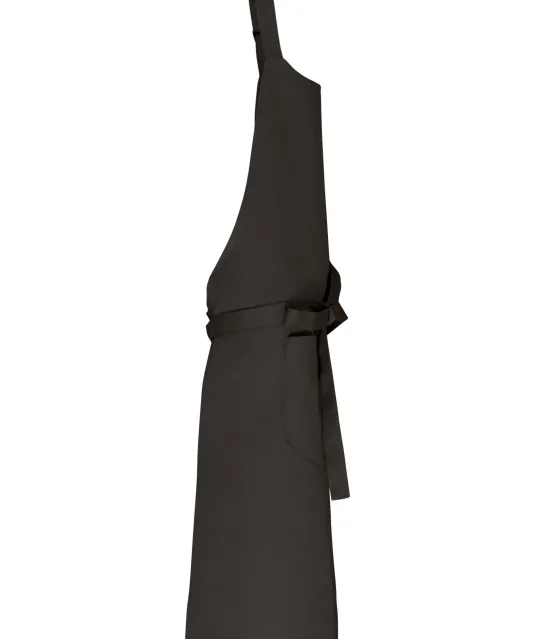 K8007 - Schort met zak van biologisch katoen Dark Grey