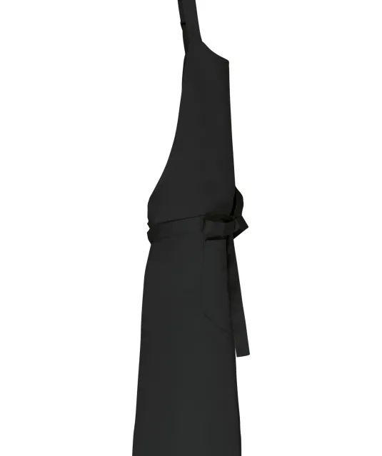 K8007 - Schort met zak van biologisch katoen Black