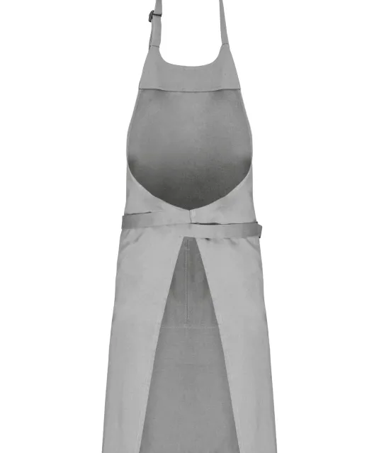 K8007 - Schort met zak van biologisch katoen Snow Grey