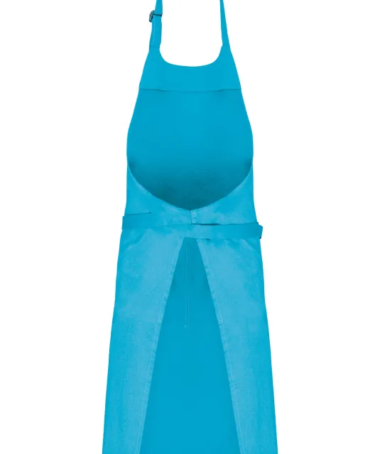 K8007 - Schort met zak van biologisch katoen Sea Turquoise