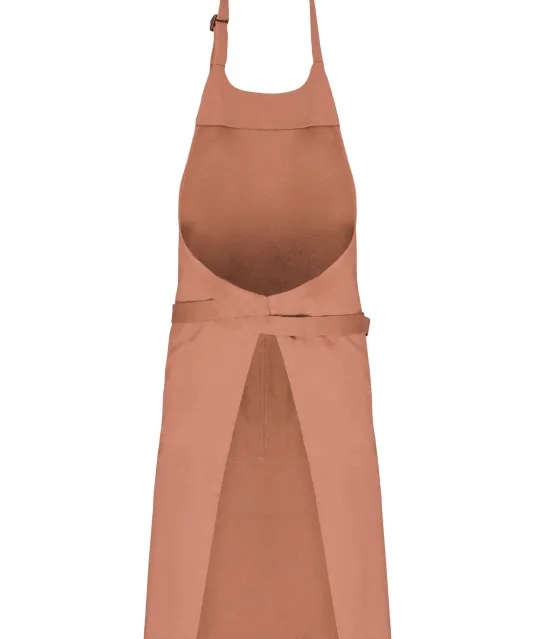 K8007 - Schort met zak van biologisch katoen Peach