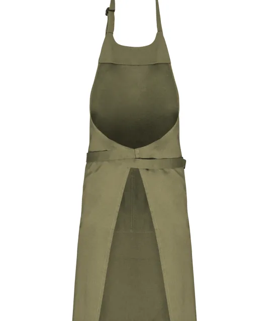 K8007 - Schort met zak van biologisch katoen Light Olive Green