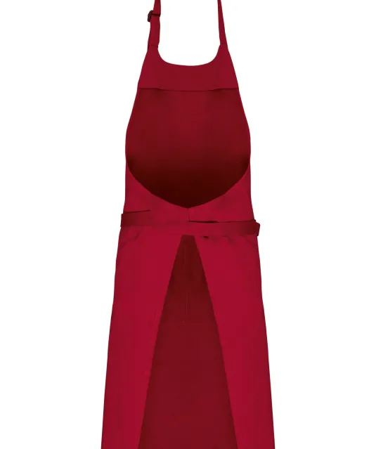 K8007 - Schort met zak van biologisch katoen Hibiscus Red