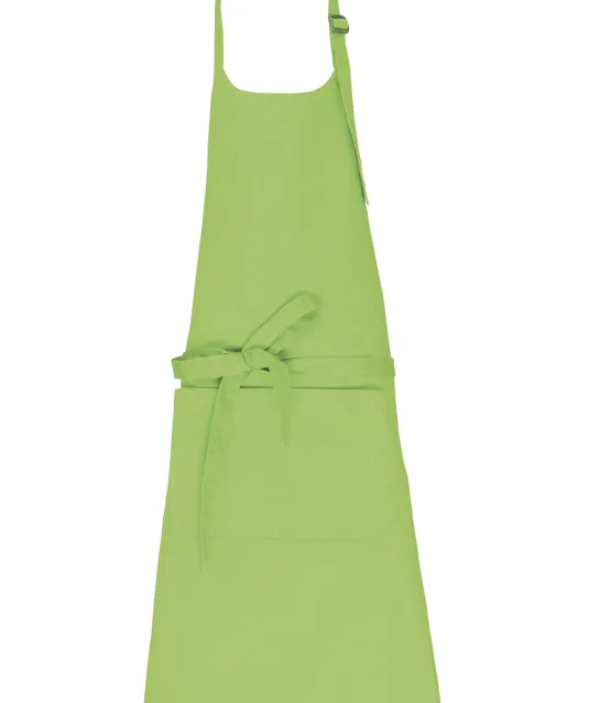 K8007 - Schort met zak van biologisch katoen Lime