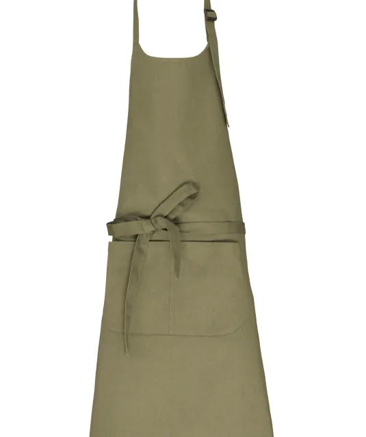 K8007 - Schort met zak van biologisch katoen Light Olive Green