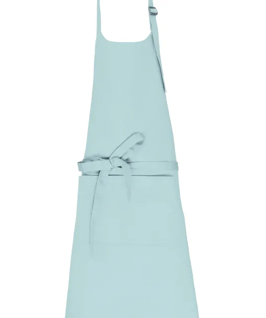 K8007 - Schort met zak van biologisch katoen Ice Mint