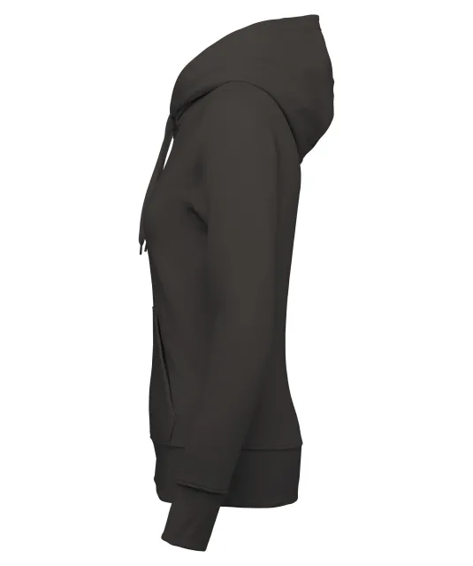 K4028 - Ecologische damessweater met capuchon Dark Grey