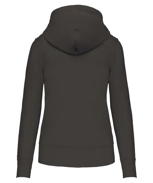 K4028 - Ecologische damessweater met capuchon Dark Grey