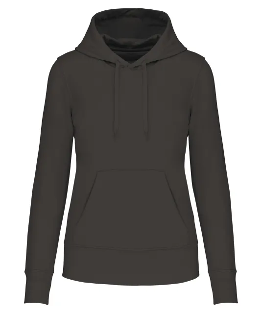 K4028 - Ecologische damessweater met capuchon Dark Grey