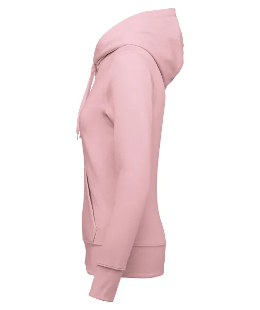 K4028 - Ecologische damessweater met capuchon Pale Pink