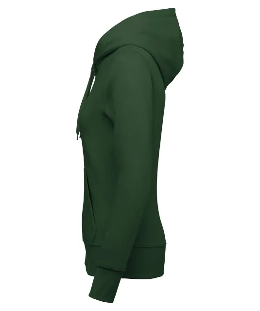 K4028 - Ecologische damessweater met capuchon Forest Green