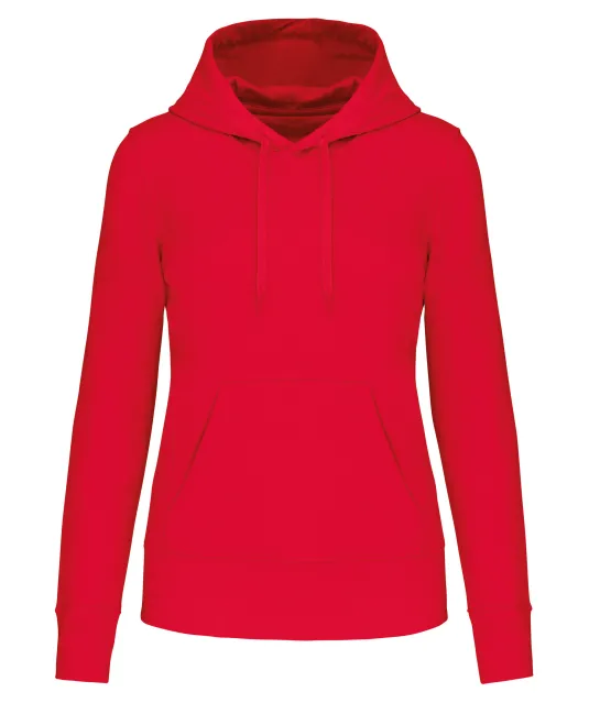 K4028 - Ecologische damessweater met capuchon Red