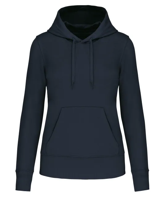 K4028 - Ecologische damessweater met capuchon Navy