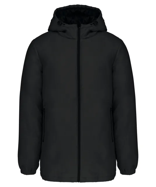 K6152 - Unisex gerecycled parka met capuchon Black