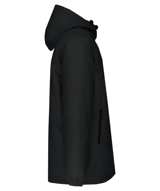 K6152 - Unisex gerecycled parka met capuchon Black