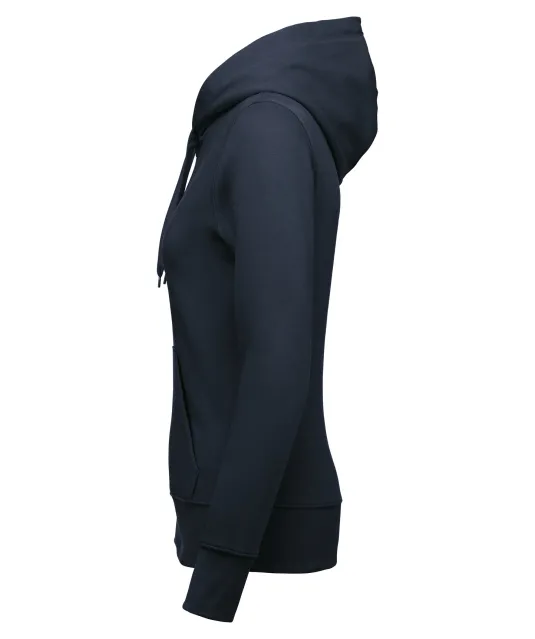 K4031 - Ecologische damessweater met capuchon en ritssluiting Navy