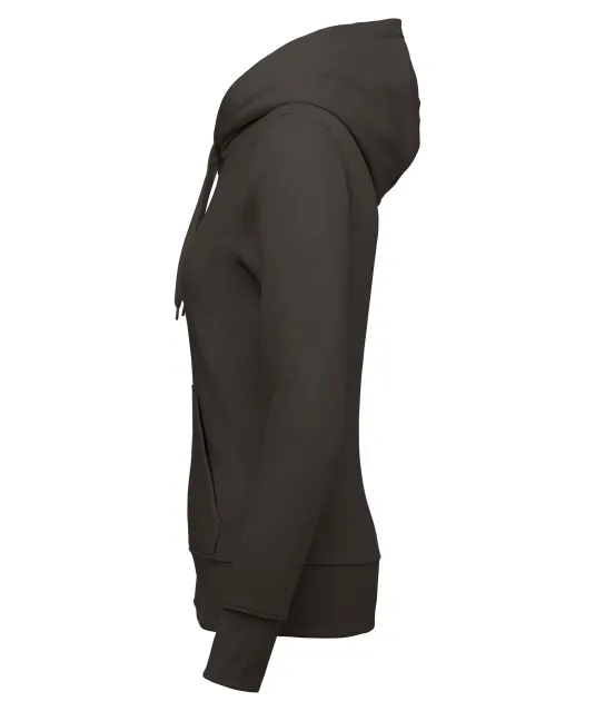 K4031 - Ecologische damessweater met capuchon en ritssluiting Dark Grey
