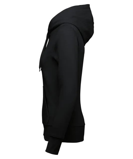 K4031 - Ecologische damessweater met capuchon en ritssluiting Black
