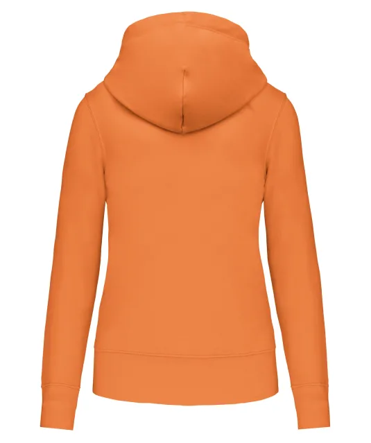 K4031 - Ecologische damessweater met capuchon en ritssluiting Light Orange