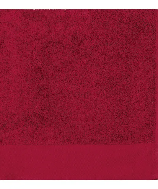 K101 - Biologische badhanddoek Hibiscus Red