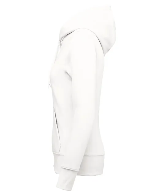 K4028 - Ecologische damessweater met capuchon White