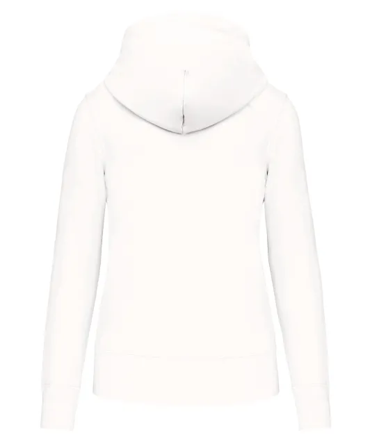 K4028 - Ecologische damessweater met capuchon White