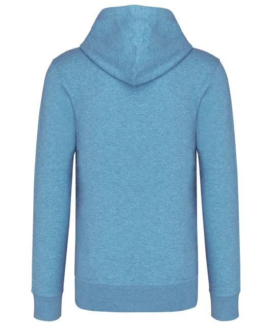 K4027 - Ecologische herensweater met capuchon Cloudy blue heather