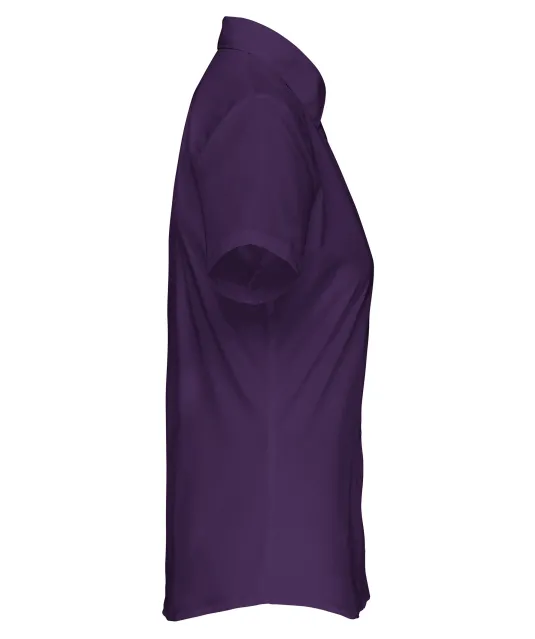 K548 - Overhemd in onderhoudsvriendelijk polykatoen-popeline korte mouwen dames Purple