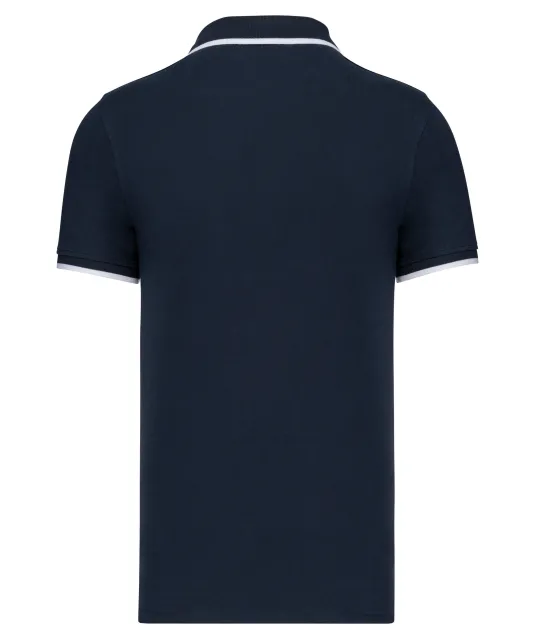 K245 - Polo korte mouwen Navy / White / Light Turquoise
