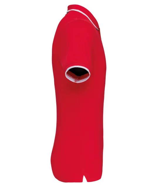 K245 - Polo korte mouwen Red / White / Navy