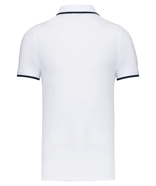 K245 - Polo korte mouwen White / Navy / White