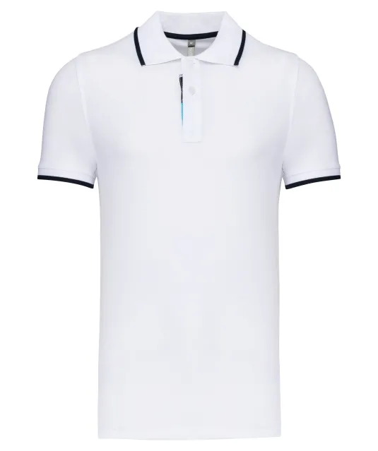 K245 - Polo korte mouwen White / Navy / White