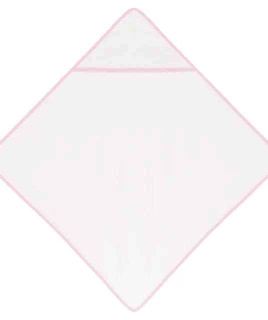 K124 - Baby Badhanddoek White / Pink
