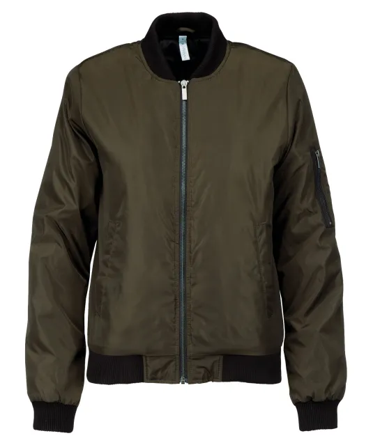 K6123 - Dames bomberjack Deep khaki