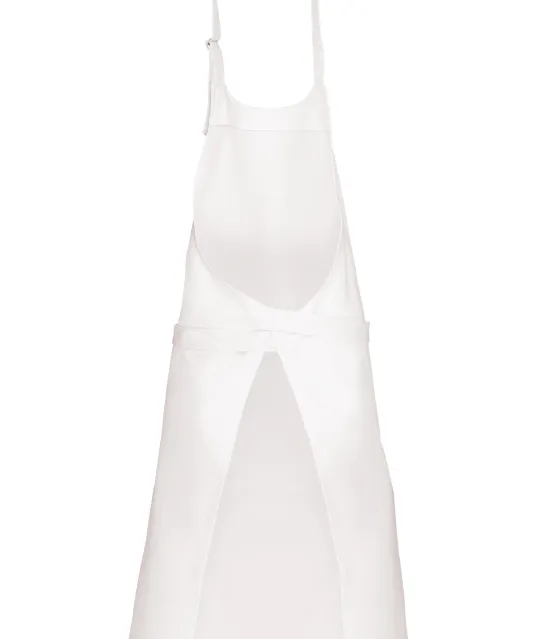 K8005 - Schort wasbaar op hoge temperatuur White