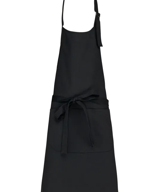 K8005 - Schort wasbaar op hoge temperatuur Black