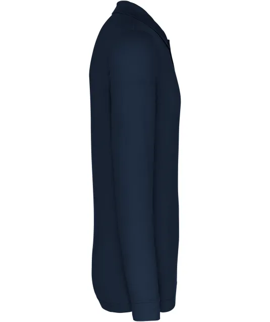 K256 - Piqué-herenpolo lange mouwen Navy