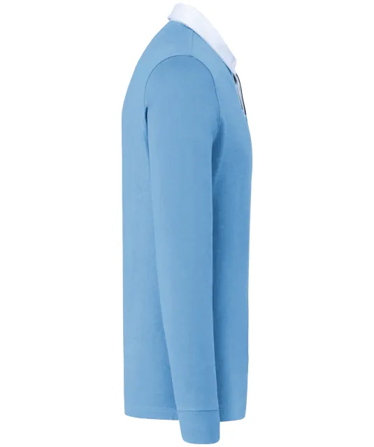 K213 - Rugbypolo Sky Blue / White