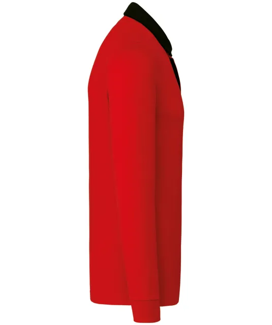 K213 - Rugbypolo Red / Black