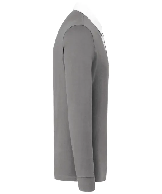 K213 - Rugbypolo Light Grey / White