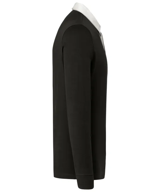 K213 - Rugbypolo Black / White