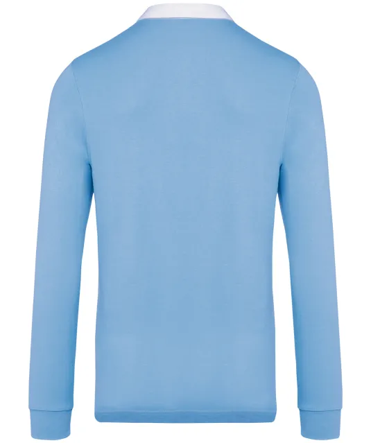 K213 - Rugbypolo Sky Blue / White