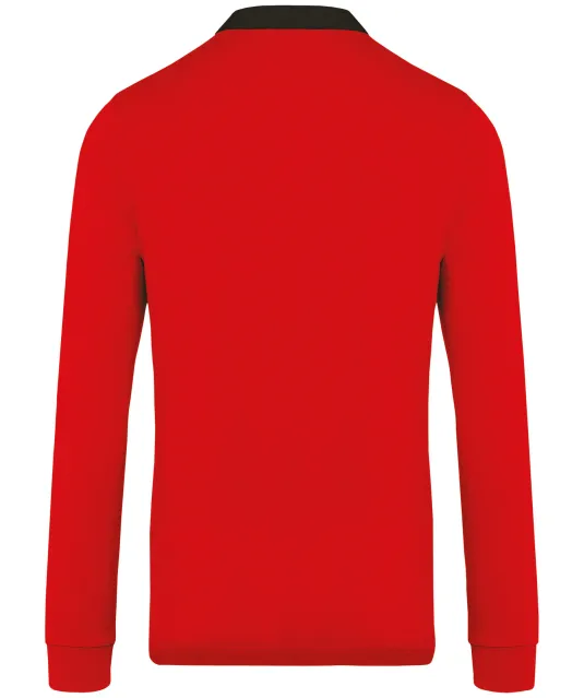 K213 - Rugbypolo Red / Black