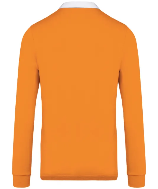 K213 - Rugbypolo Orange / White